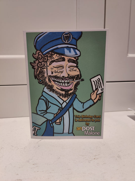 An Post Malone Greeting Card for all occasions