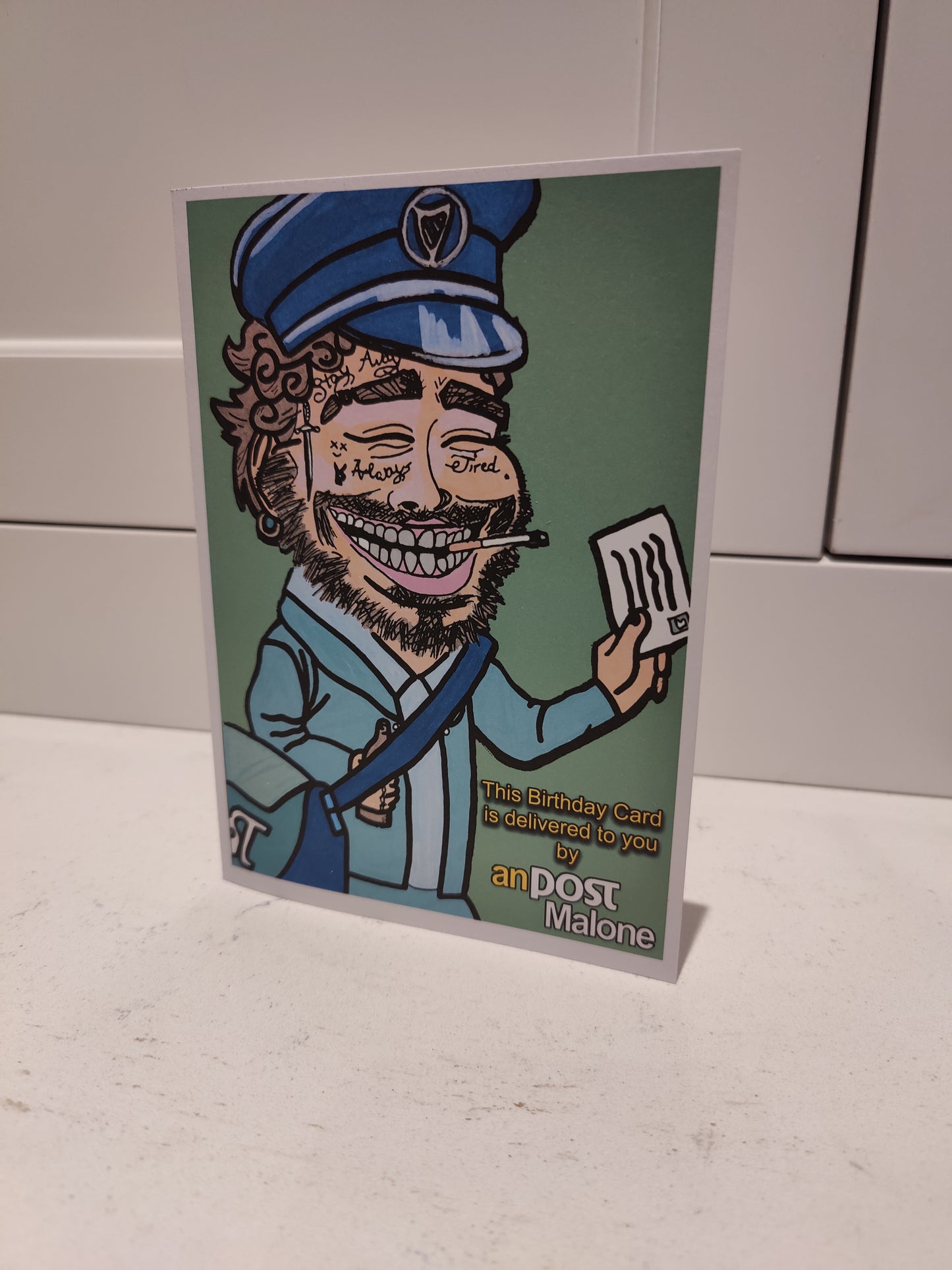 An Post Malone Greeting Card for all occasions