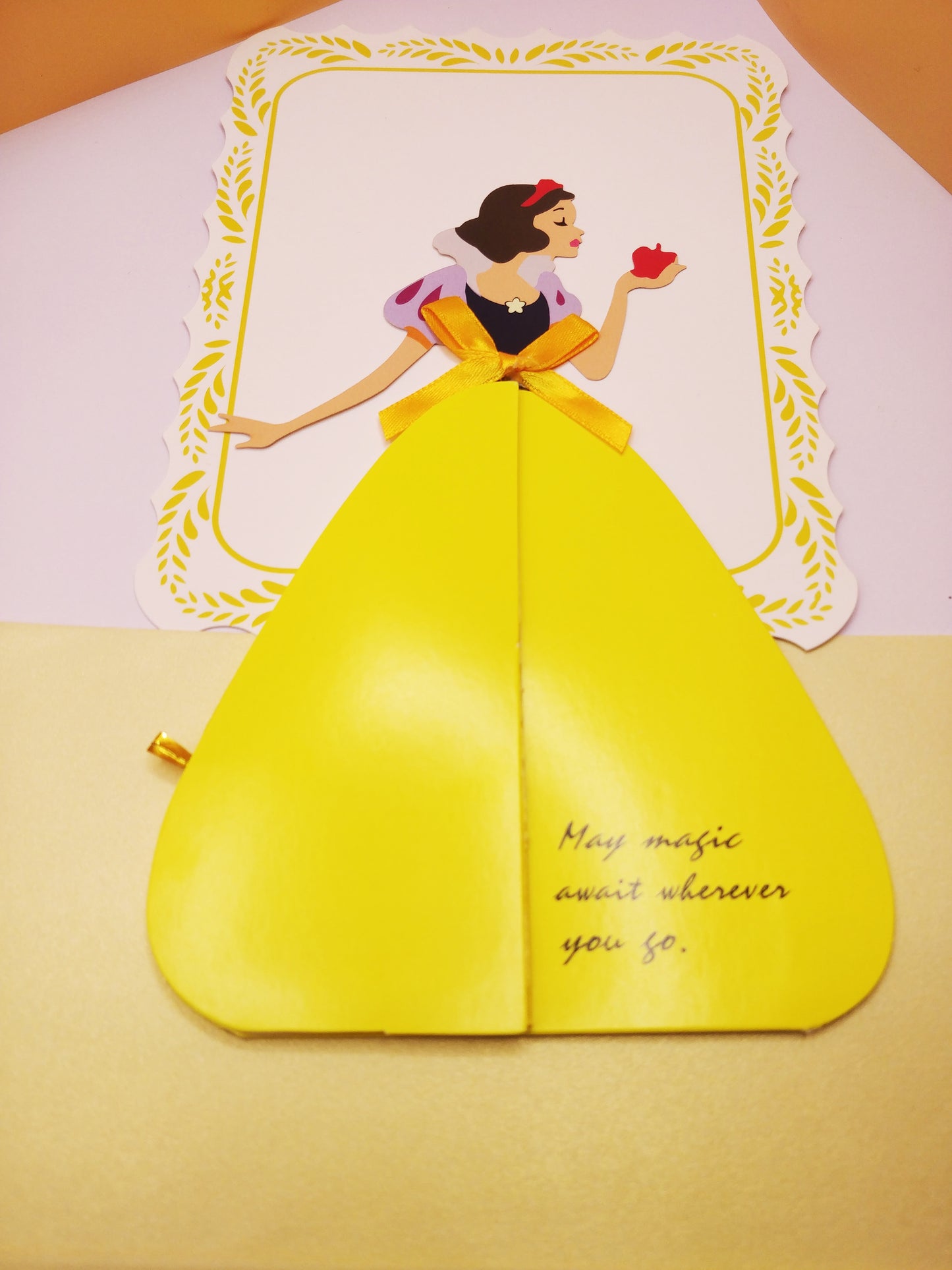 Beautifully Crafted Snow White 3D Pop Up Keepsake Greeting Card for Birthdays or other Special Occasions