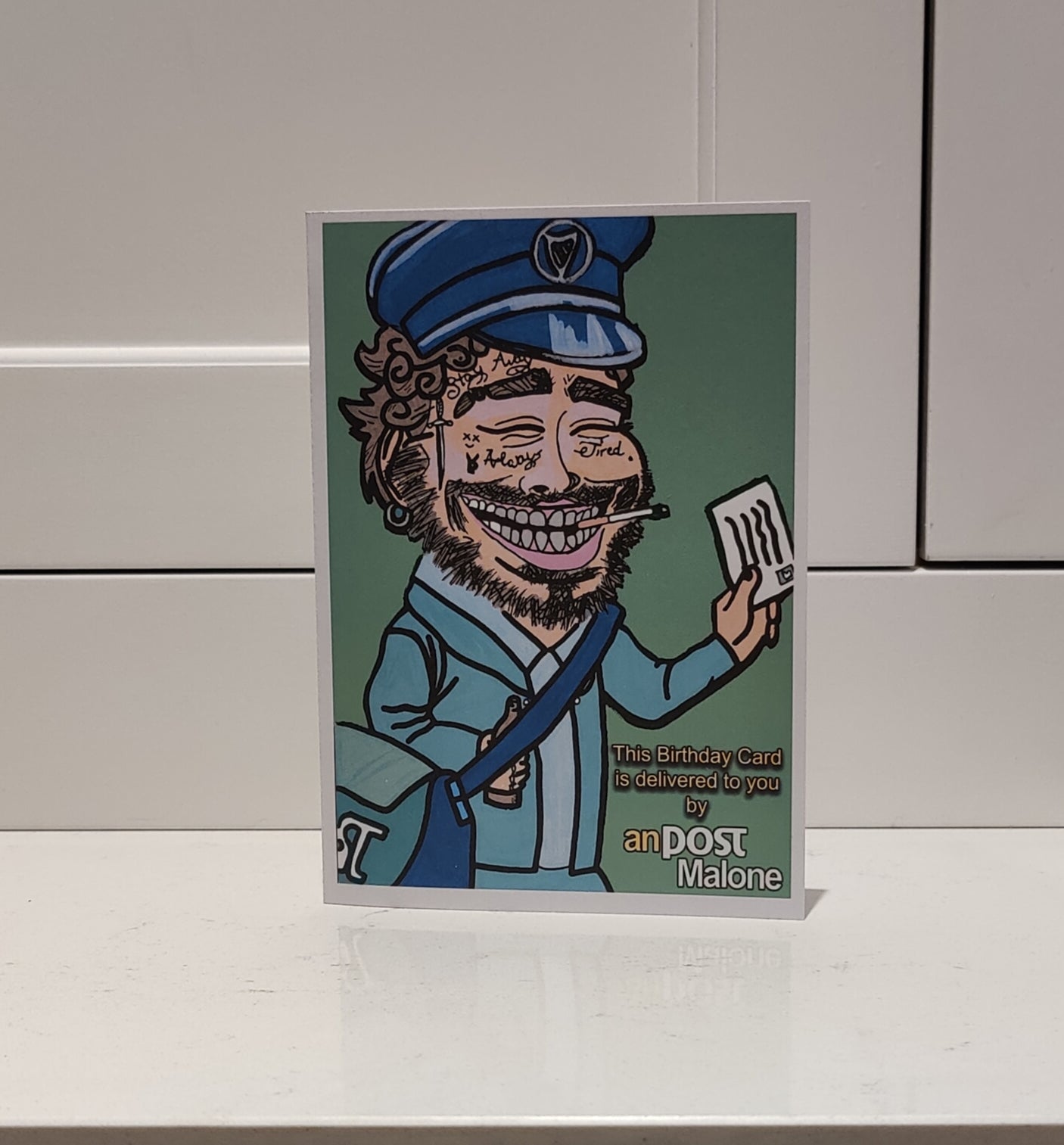 An Post Malone Greeting Card for all occasions
