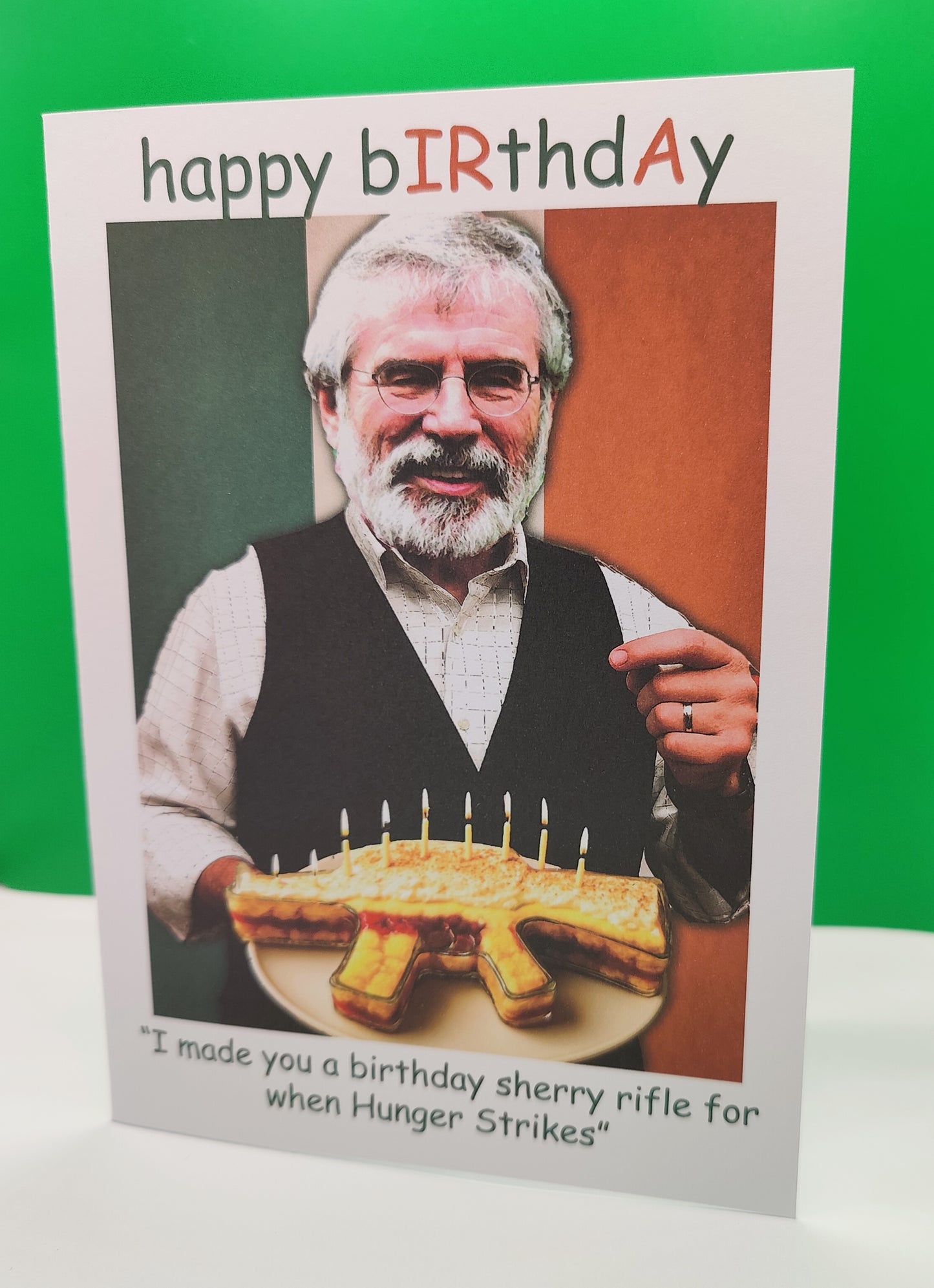 Gerry Adams Humorous Happy Birthday Greeting Card