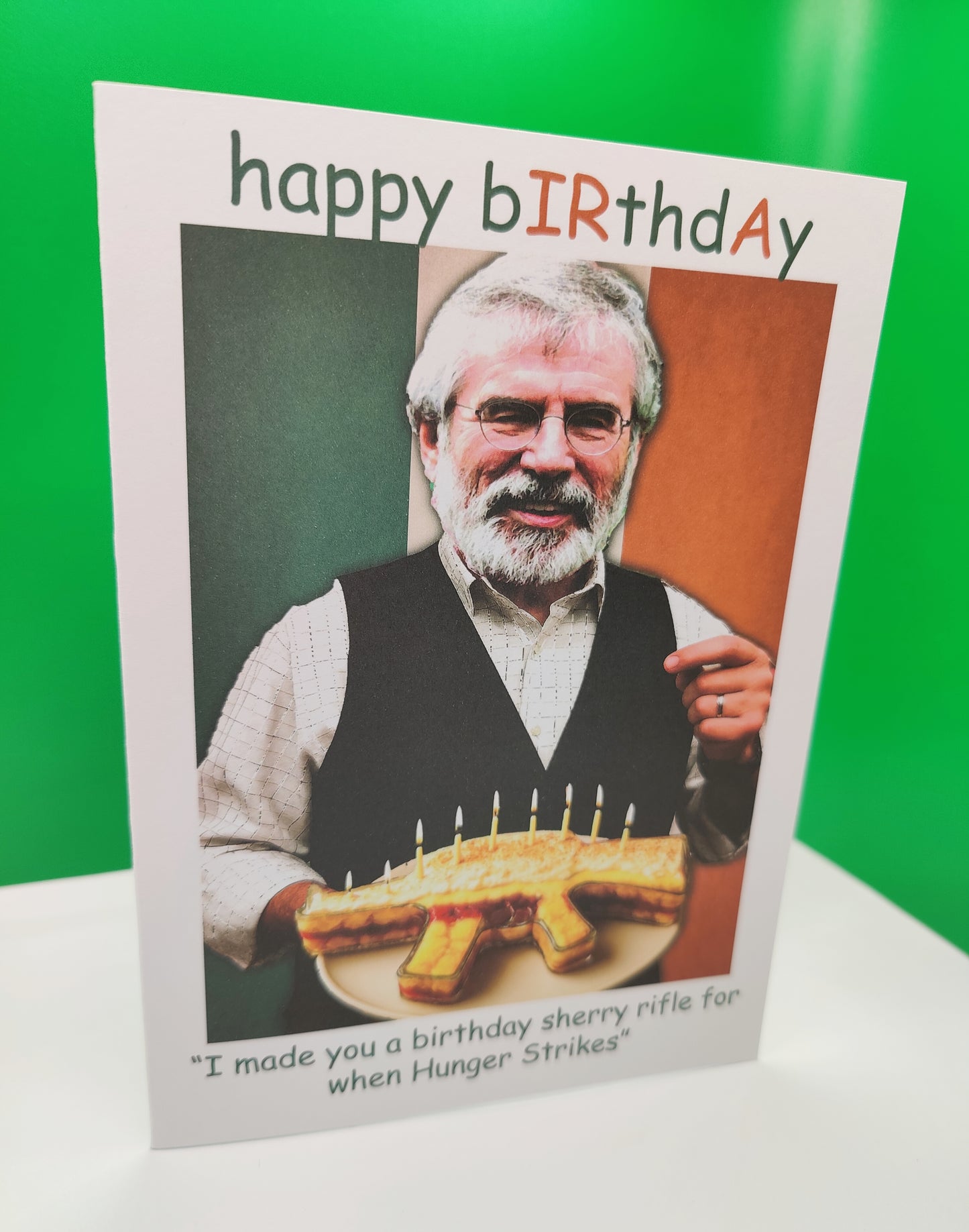 Gerry Adams Humorous Happy Birthday Greeting Card
