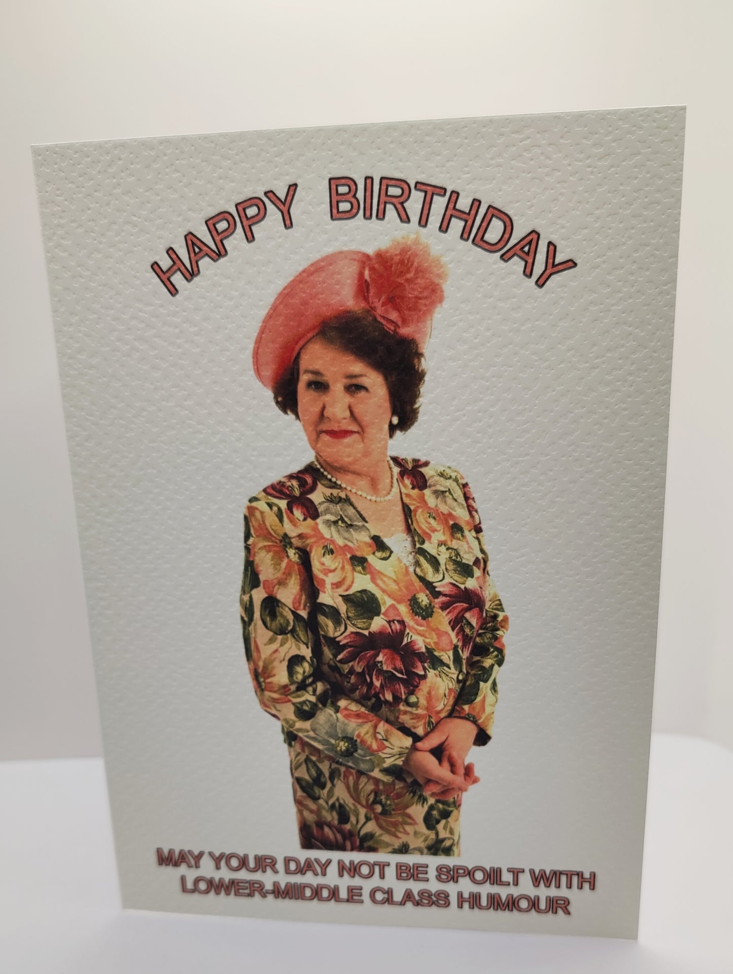 Hyacinth Bouquet (Bucket) Keeping Up Appearances --Happy Birthday Greeting Card