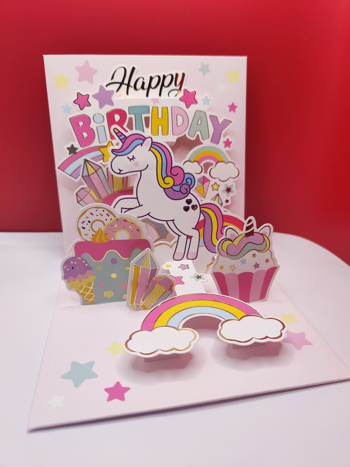 3D Pop Up Birthday Card - Have a magical Birthday --- Happy Birthday Pop up 3D Unicorn Birthday Card