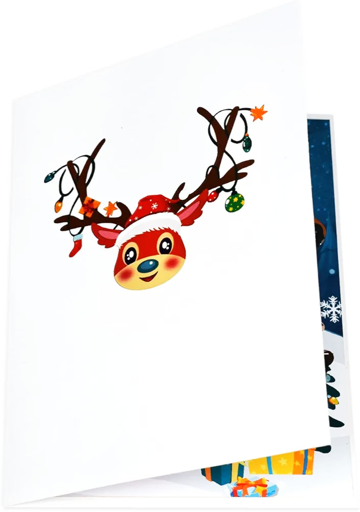 Reindeer Pop Up Card