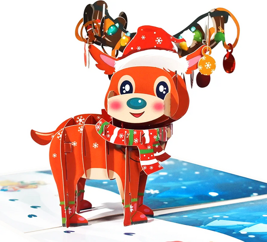 Reindeer Pop Up Card