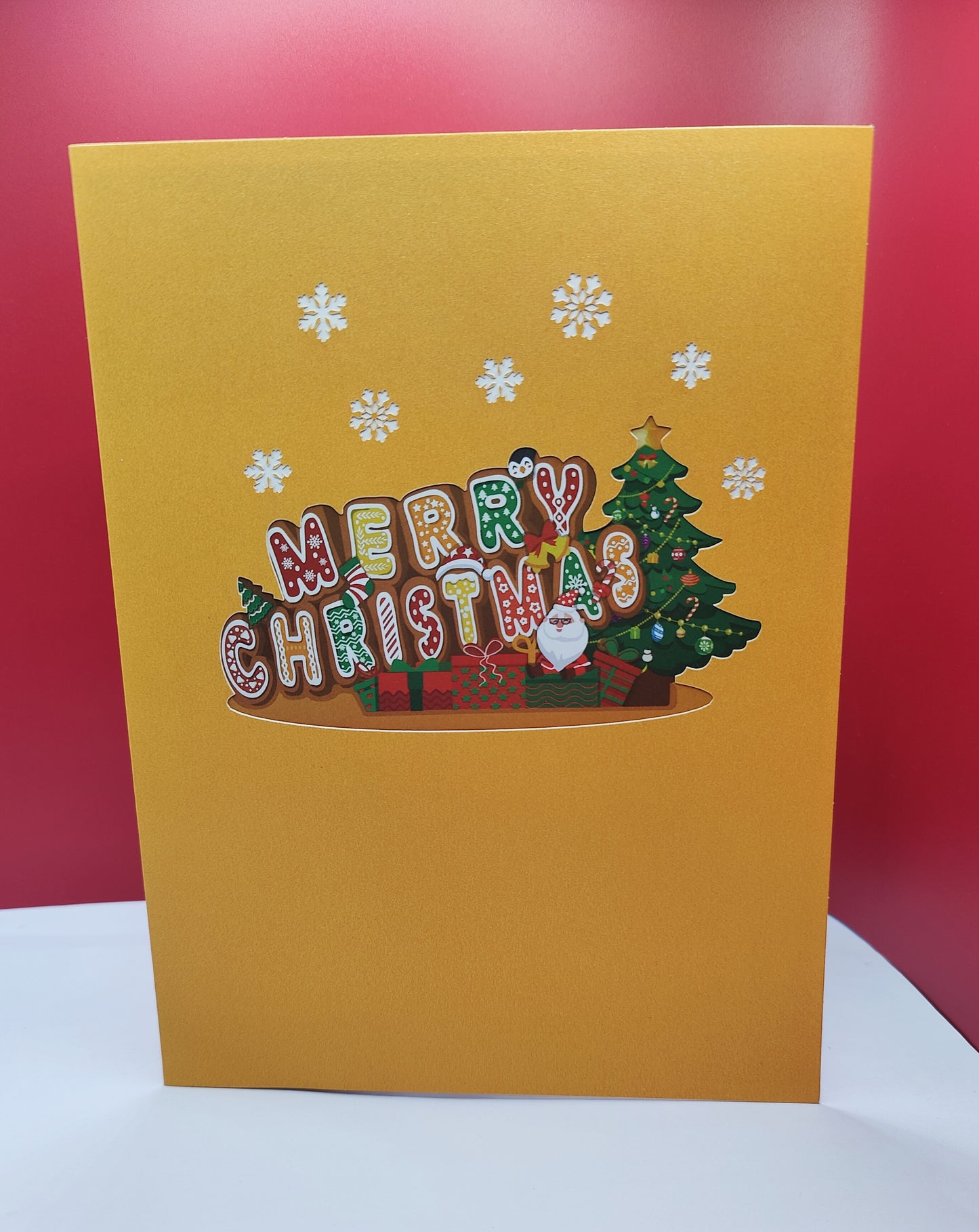 Merry Christmas Santa 3D Pop Up Greeting Card