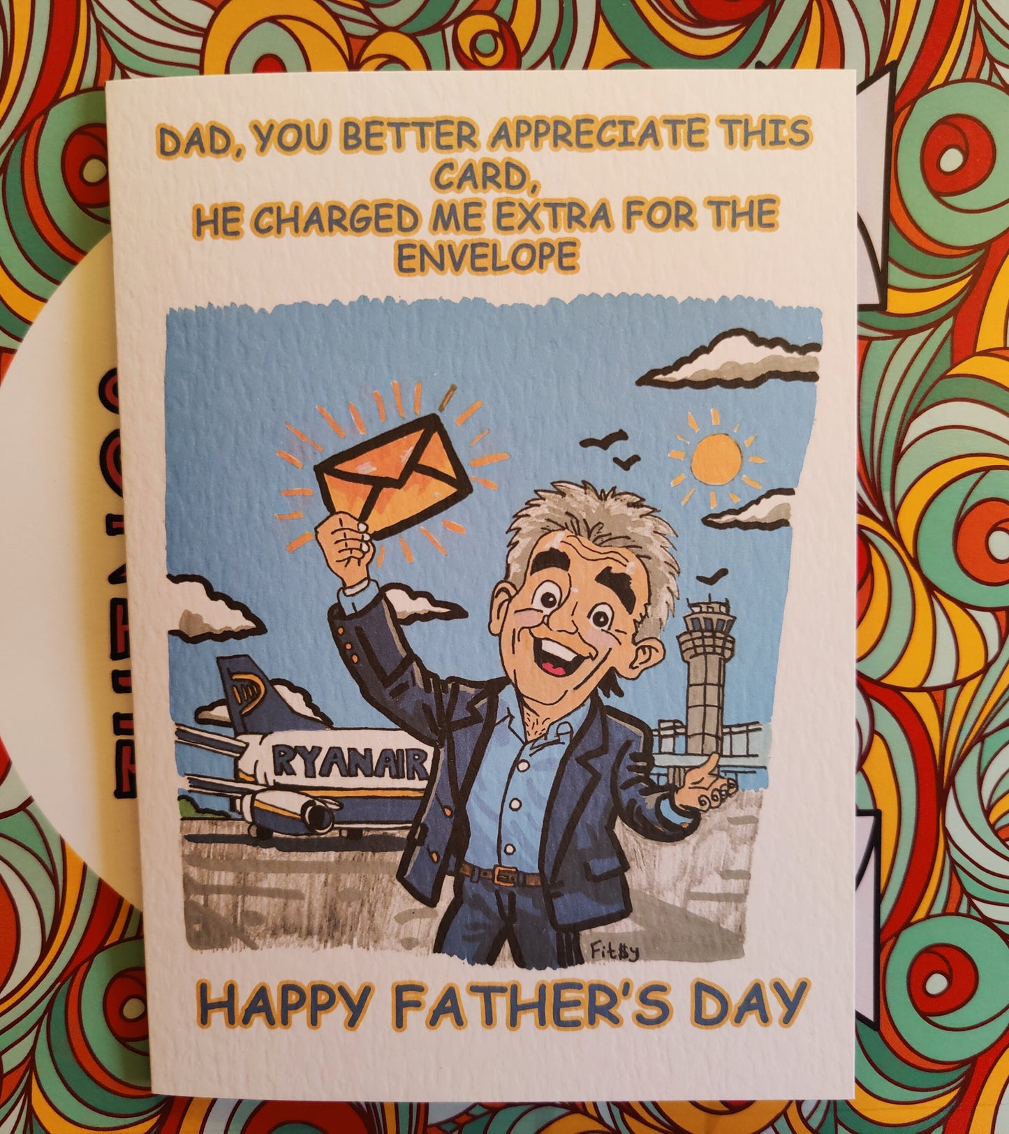 Funny Michael O' Leary Ryanair Happy Father's Day Greeting Card