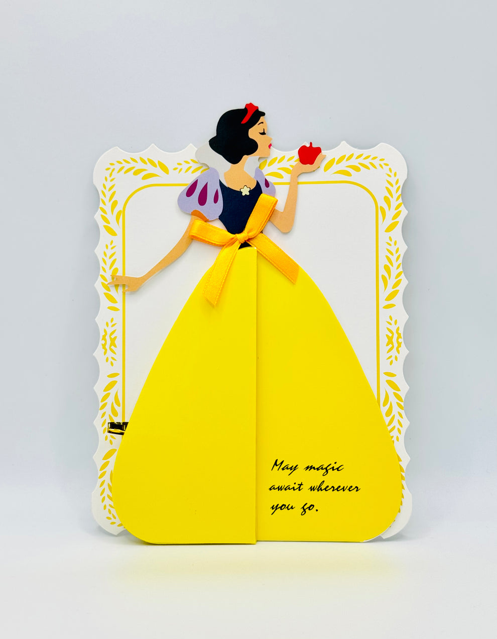 Beautifully Crafted Snow White 3D Pop Up Keepsake Greeting Card for Birthdays or other Special Occasions