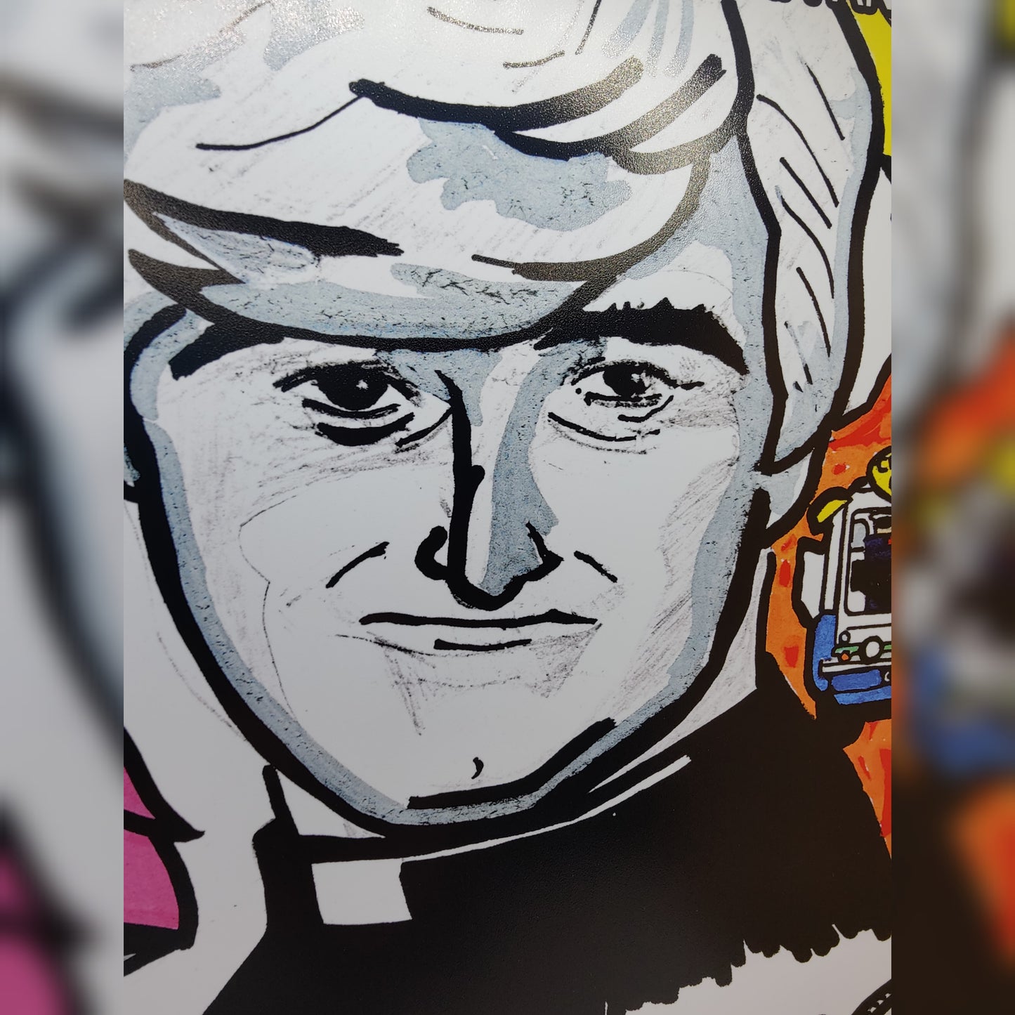 Original Art Painting of Father Ted Speed 3 by Irish Artist Fitzy