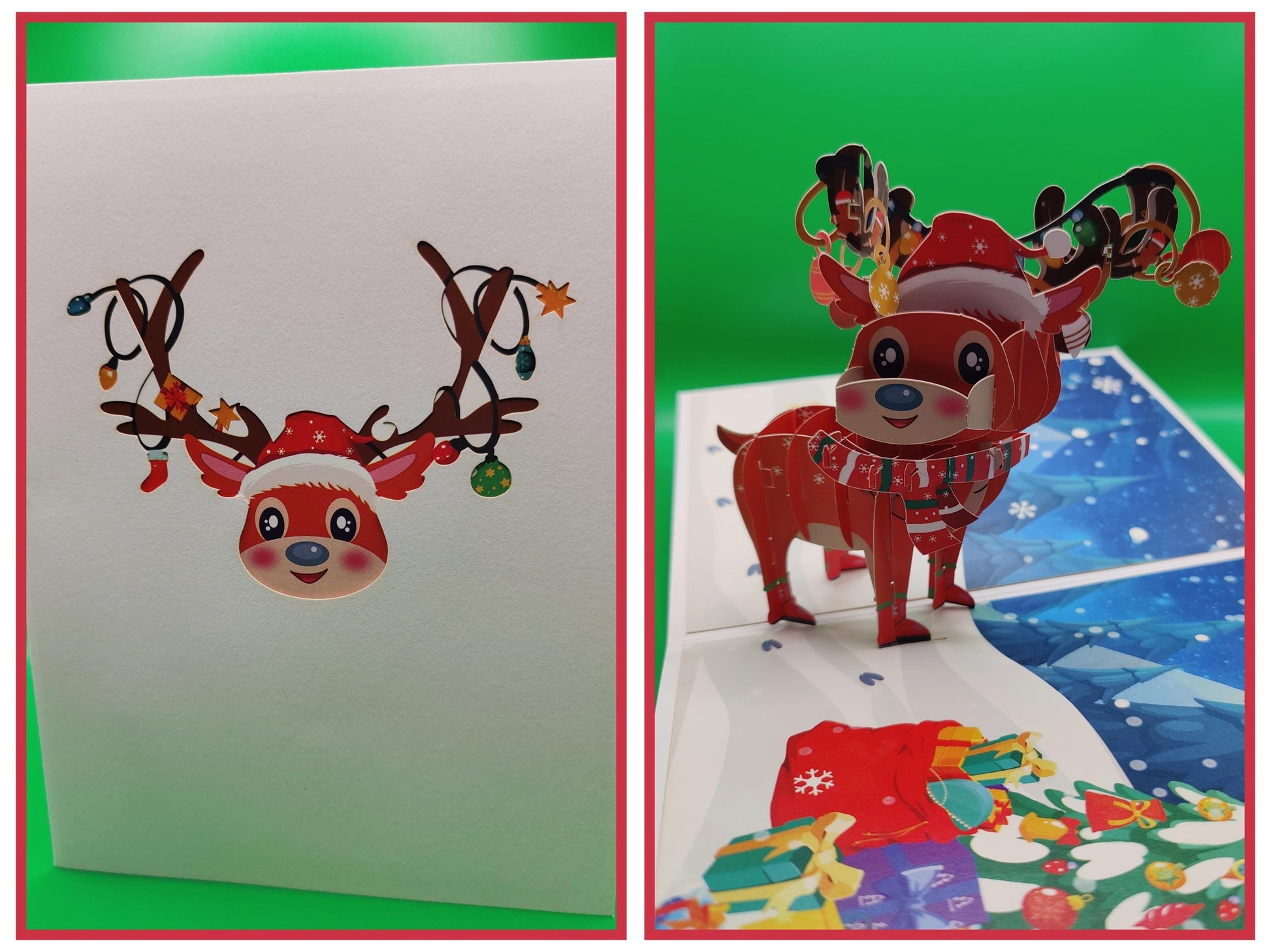Reindeer Pop Up Card