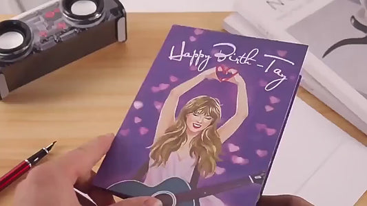 Happy Birth-TAY----Pop Up Happy Birthday Taylor Swift Card