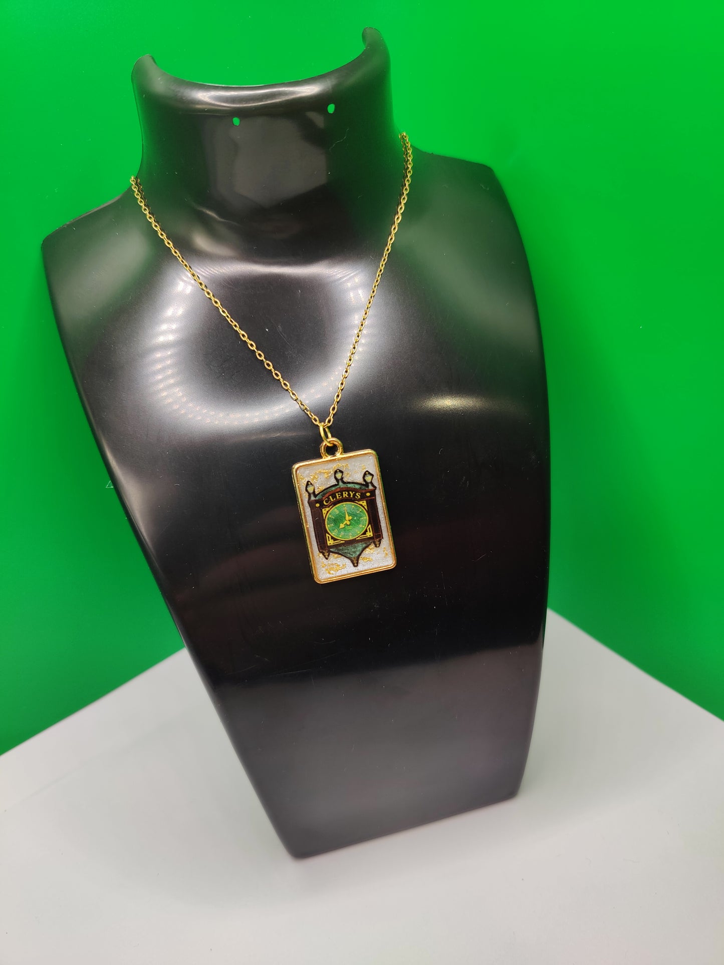 Beautiful Handmade Cleary's Clock (Dublin) Pendant Jewellery and Chain