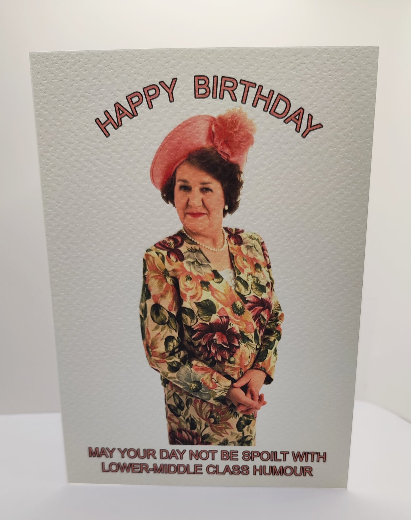 Hyacinth Bouquet (Bucket) Keeping Up Appearances --Happy Birthday Greeting Card