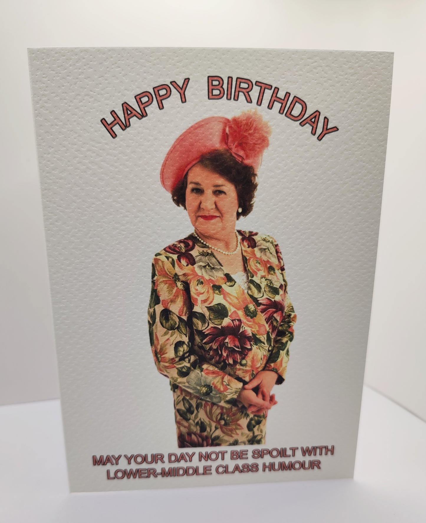 Hyacinth Bouquet (Bucket) Keeping Up Appearances --Happy Birthday Greeting Card