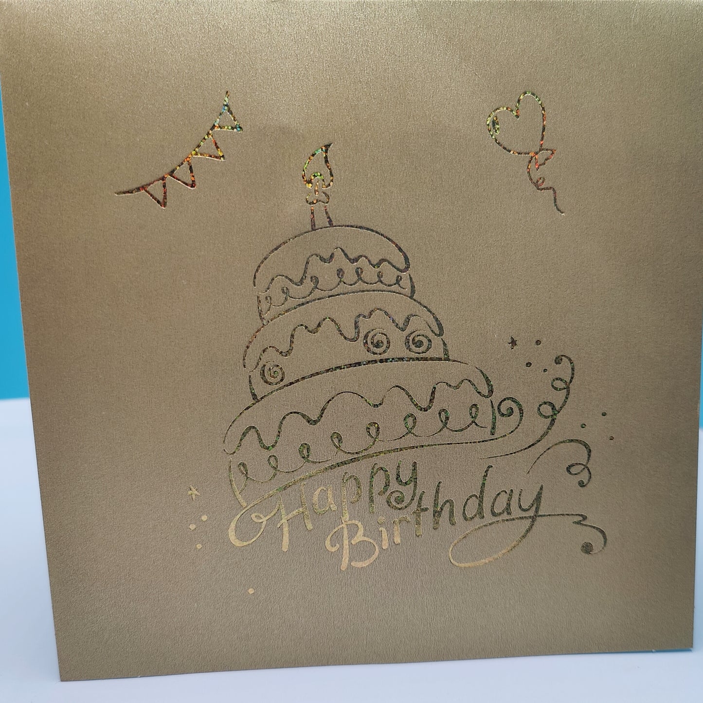 Musical Pop Up 3D Birthday Cake Greeting  Card -- Happy Birthday