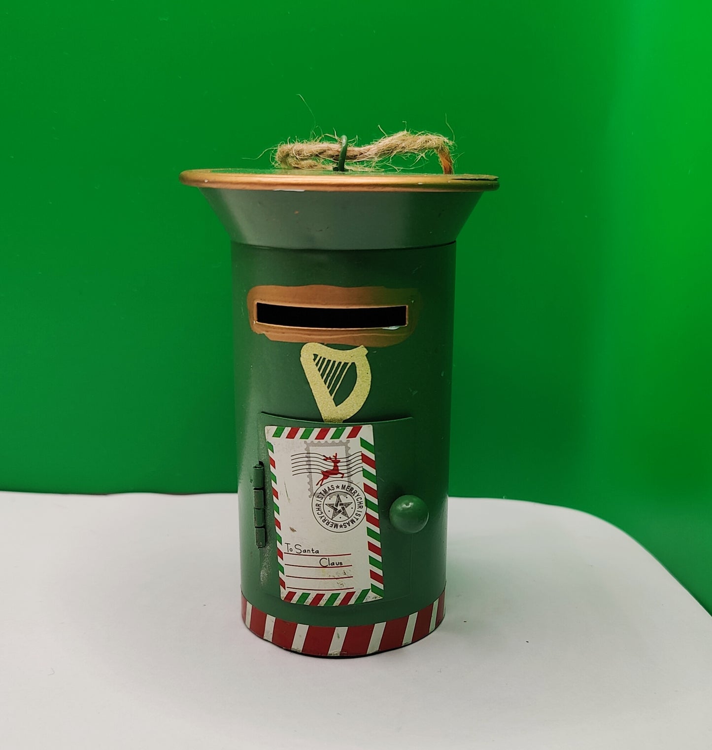 A beautiful Irish Post Box Christmas Tree Decoration- The door opens so you can even post a little letter :)