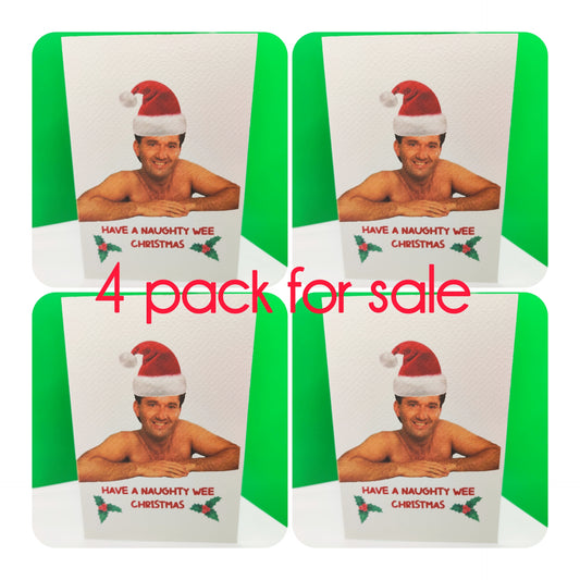 SALE---- 4 Pack of Daniel O Donnell Christmas Greeting Cards