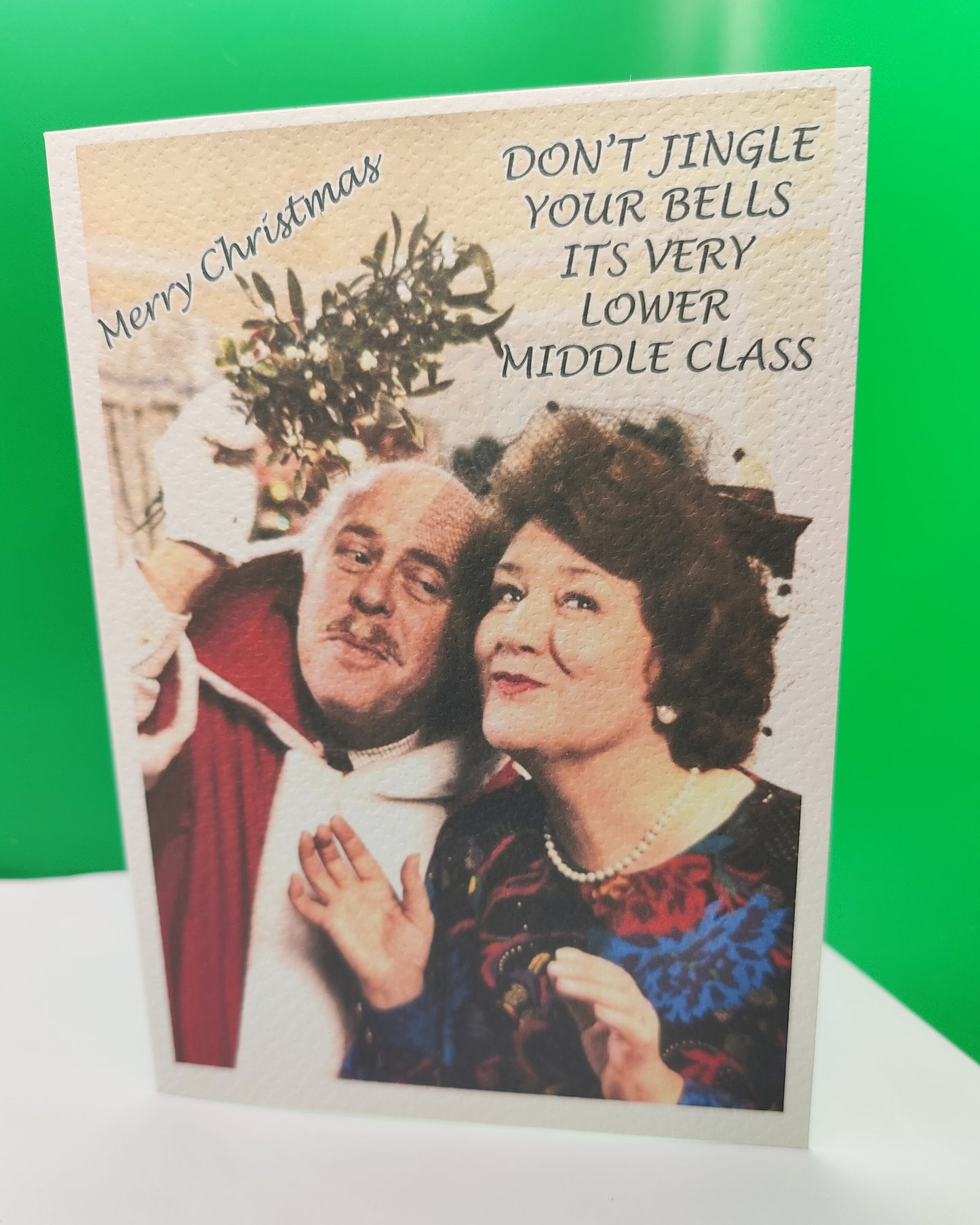 Hyacinth Bouquet (Bucket) Keeping Up Appearances --Christmas Greeting Card