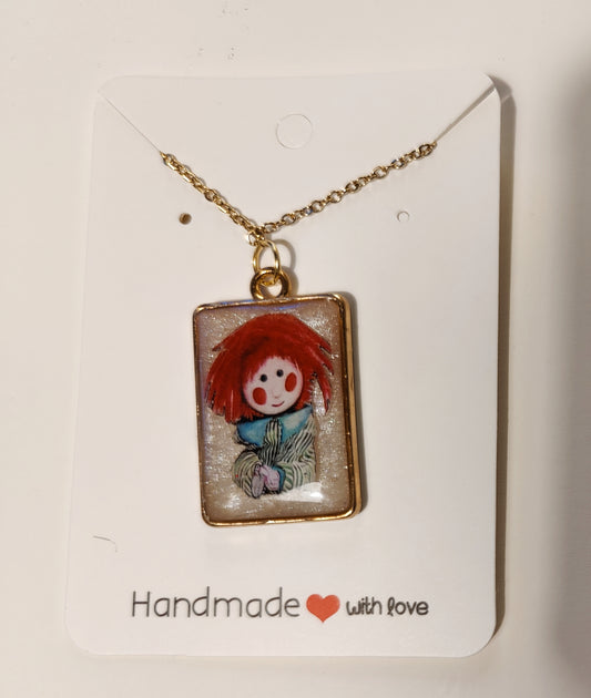 Beautiful Handmade Bosco Pendant and Chain (Gold)