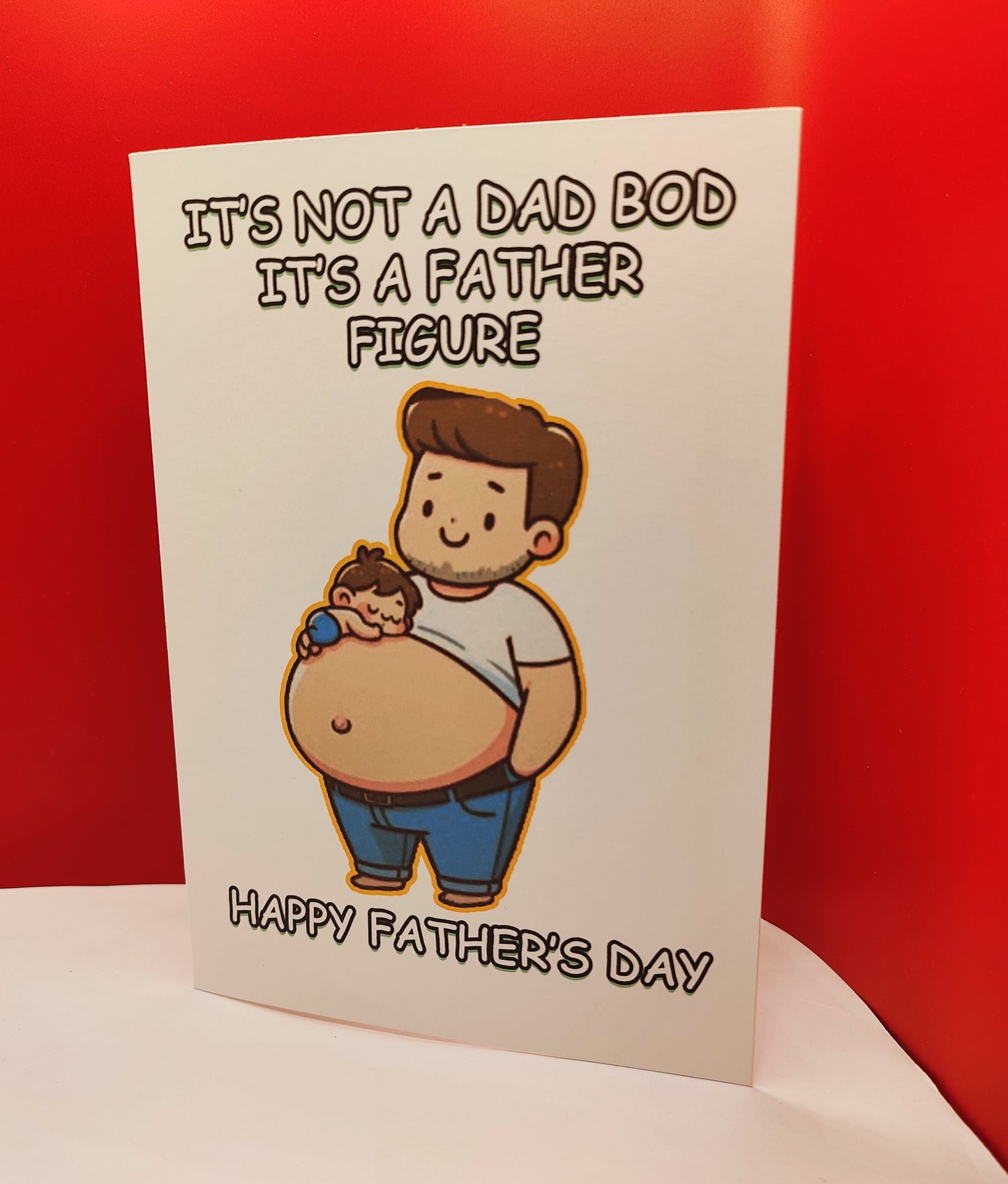 Father Figure/Dad Bod---Happy Father's Day Greeting Card