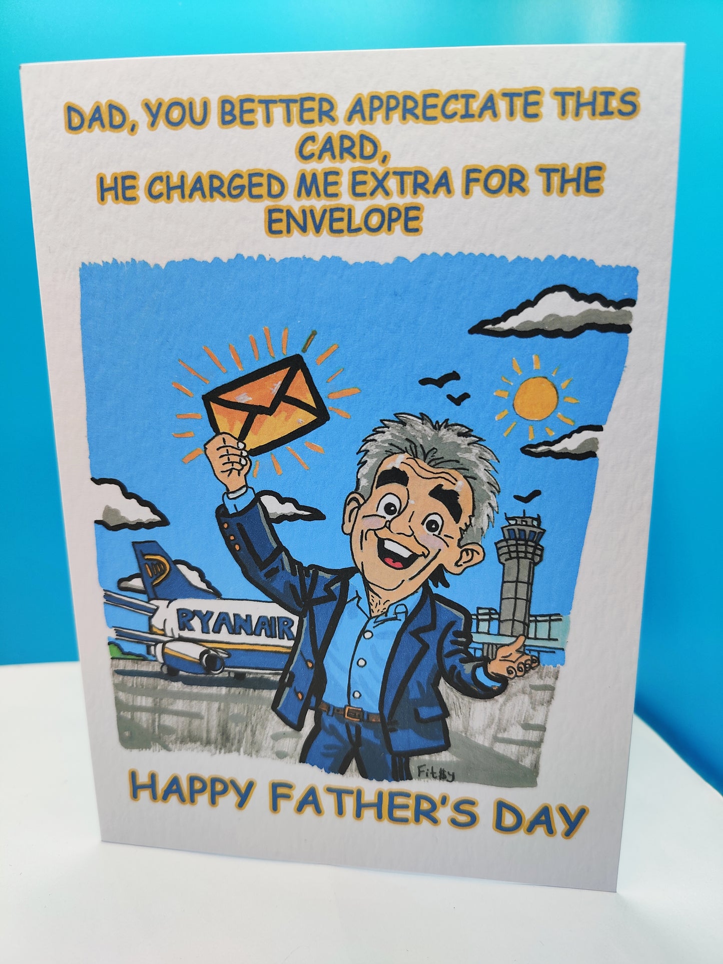 Funny Michael O' Leary Ryanair Happy Father's Day Greeting Card